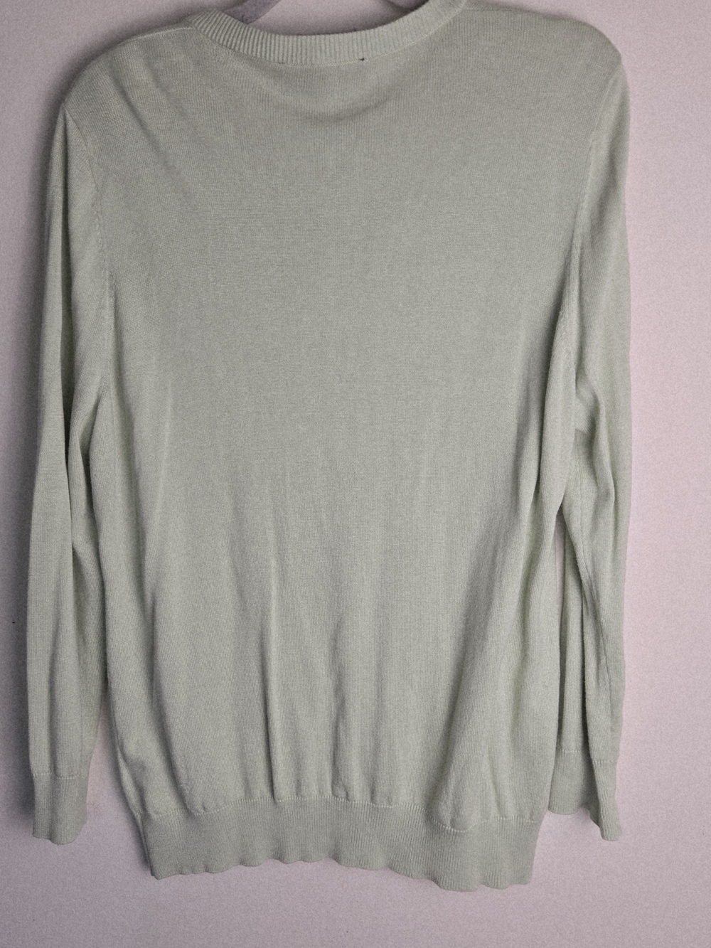 Anthony Original Mint Green Flamingo Cardigan Size XL Pearl button Soft Light - Picture 5 of 6